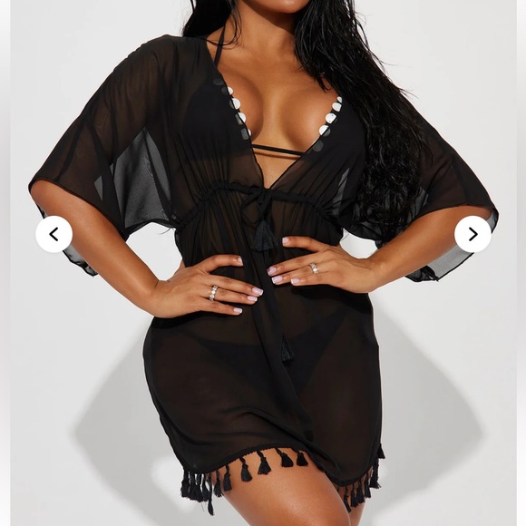 Summer Moves Tassel Tie Cover Up Kimono - Picture 2 of 3